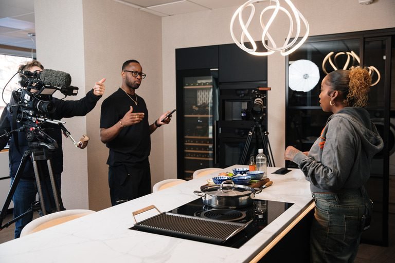 London video production behind-the-scenes of a cook show